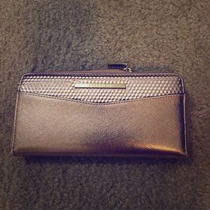 Anne Klein rose gold accordion wallet